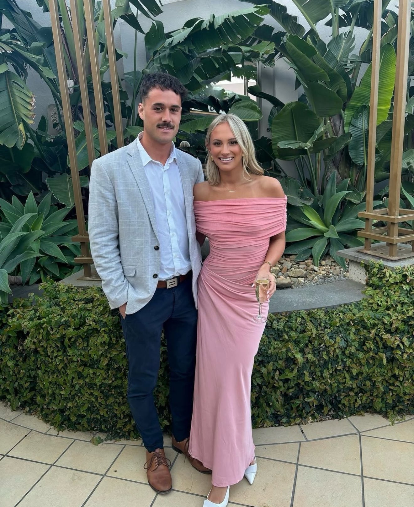 Nico Off Shoulder Maxi Dress in Candy Floss
