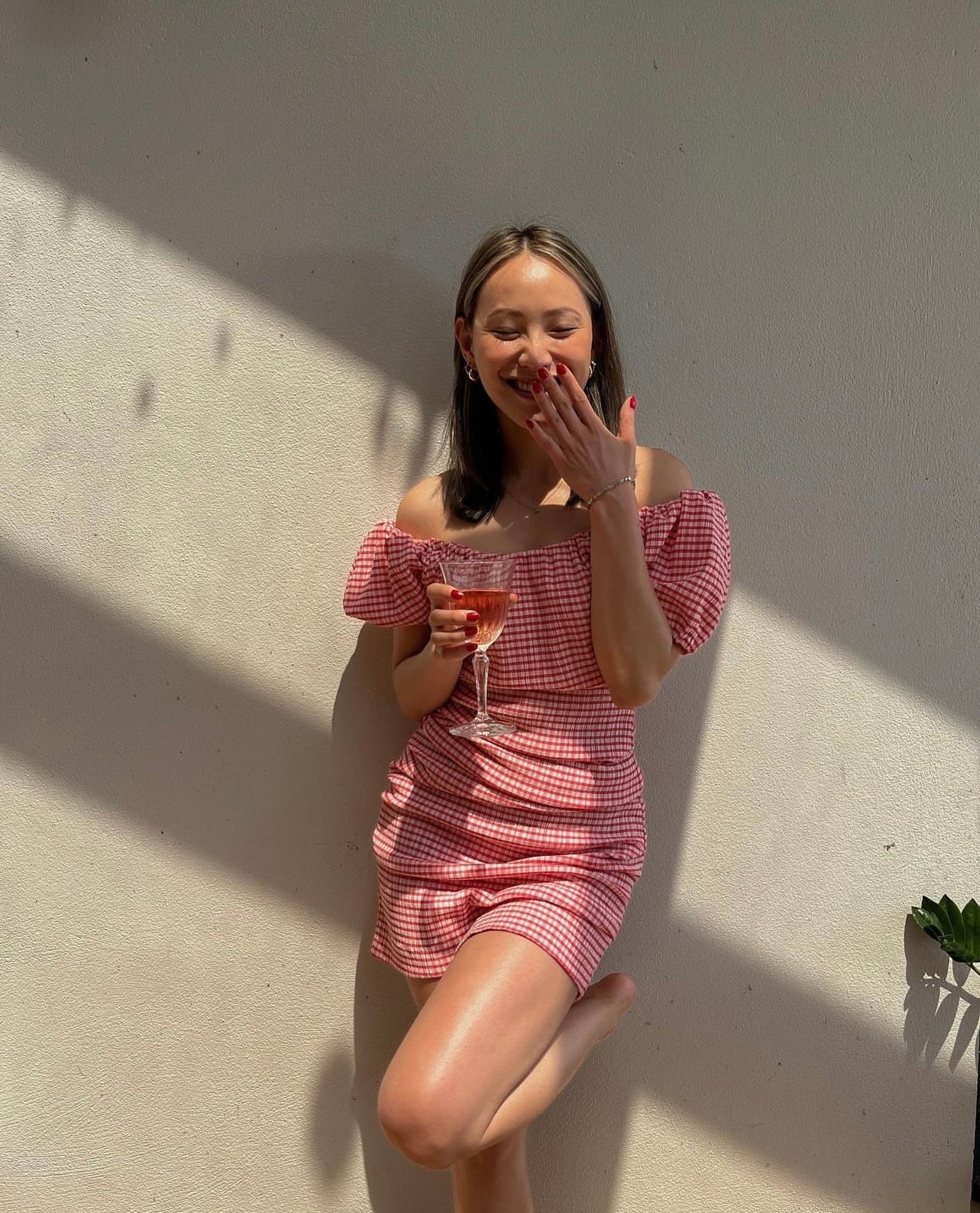 Delphi Dress in Strawberry