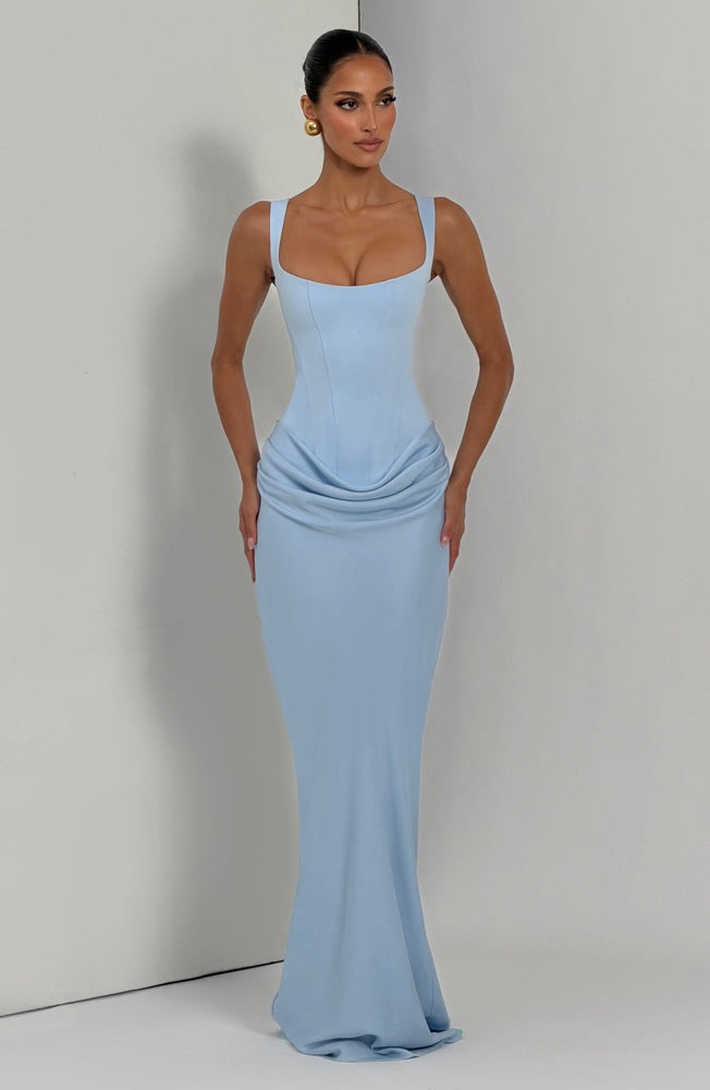 Cornelia Maxi Dress in Baby Blue