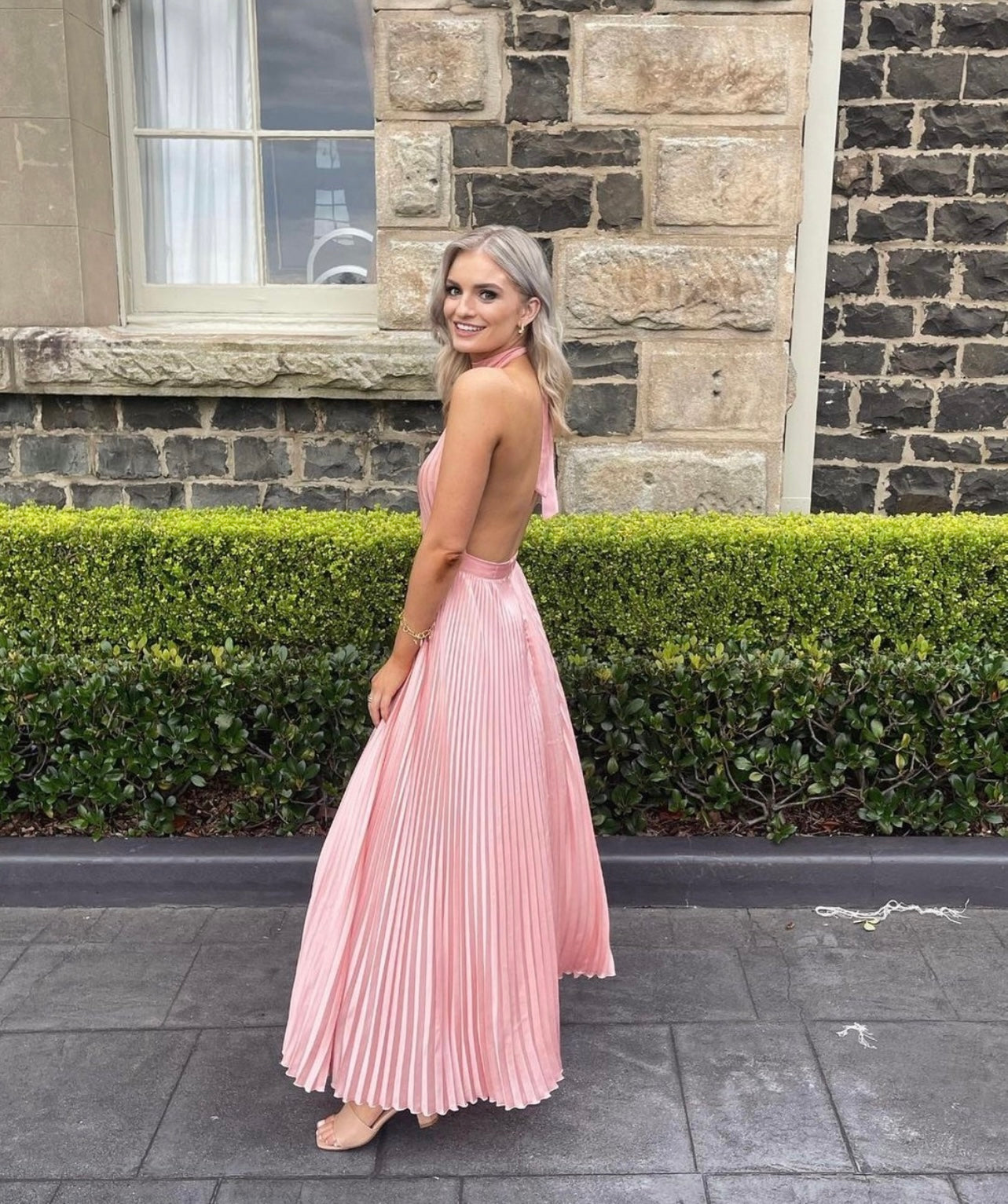 Renaissance Gown in Ballet Pink
