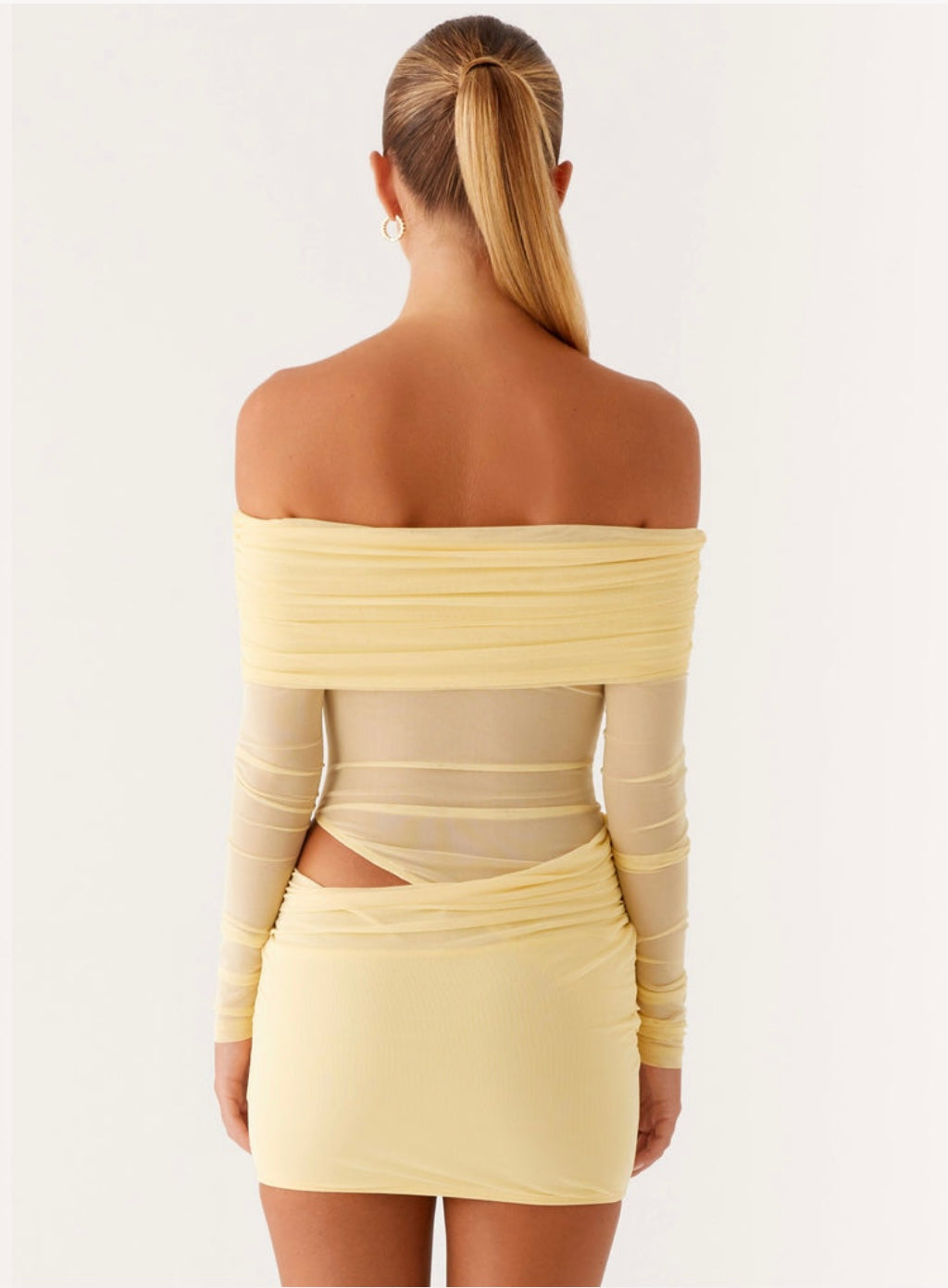 No Doubt Mini Dress in Yellow