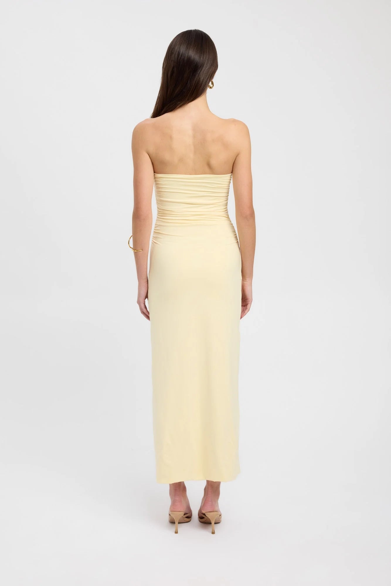 Tayla Trim Maxi Dress in Butter