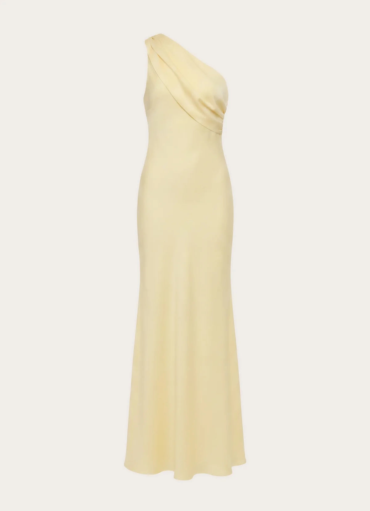 Elena Maxi Dress in Baby Yellow