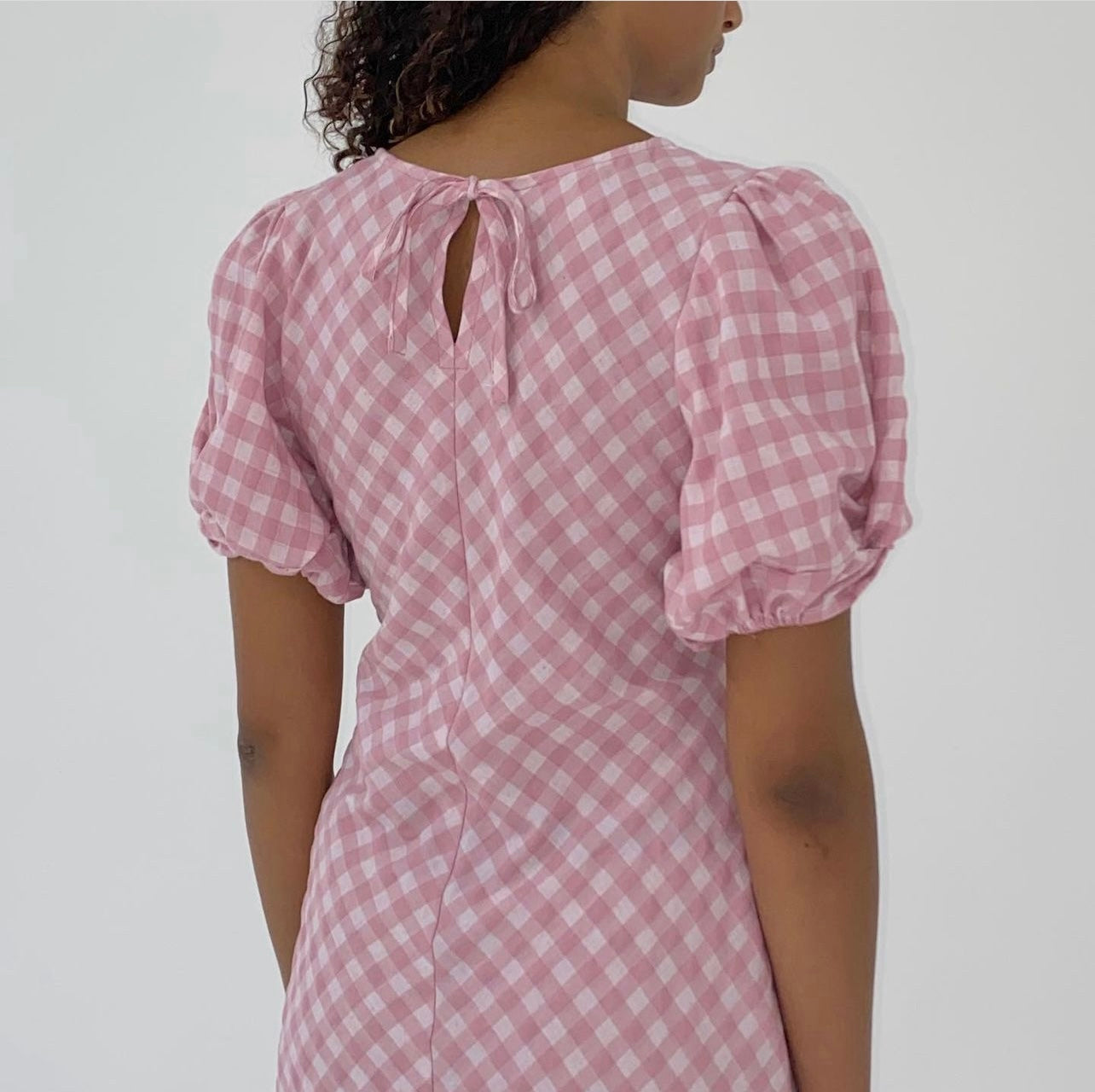 Heidi Gingham Dress in Pink