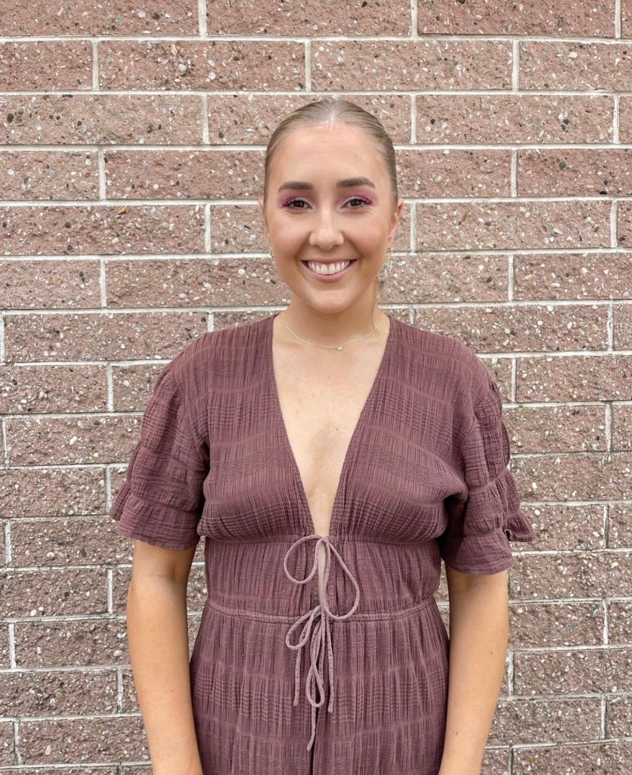 Mirella V Neck Dress in Java