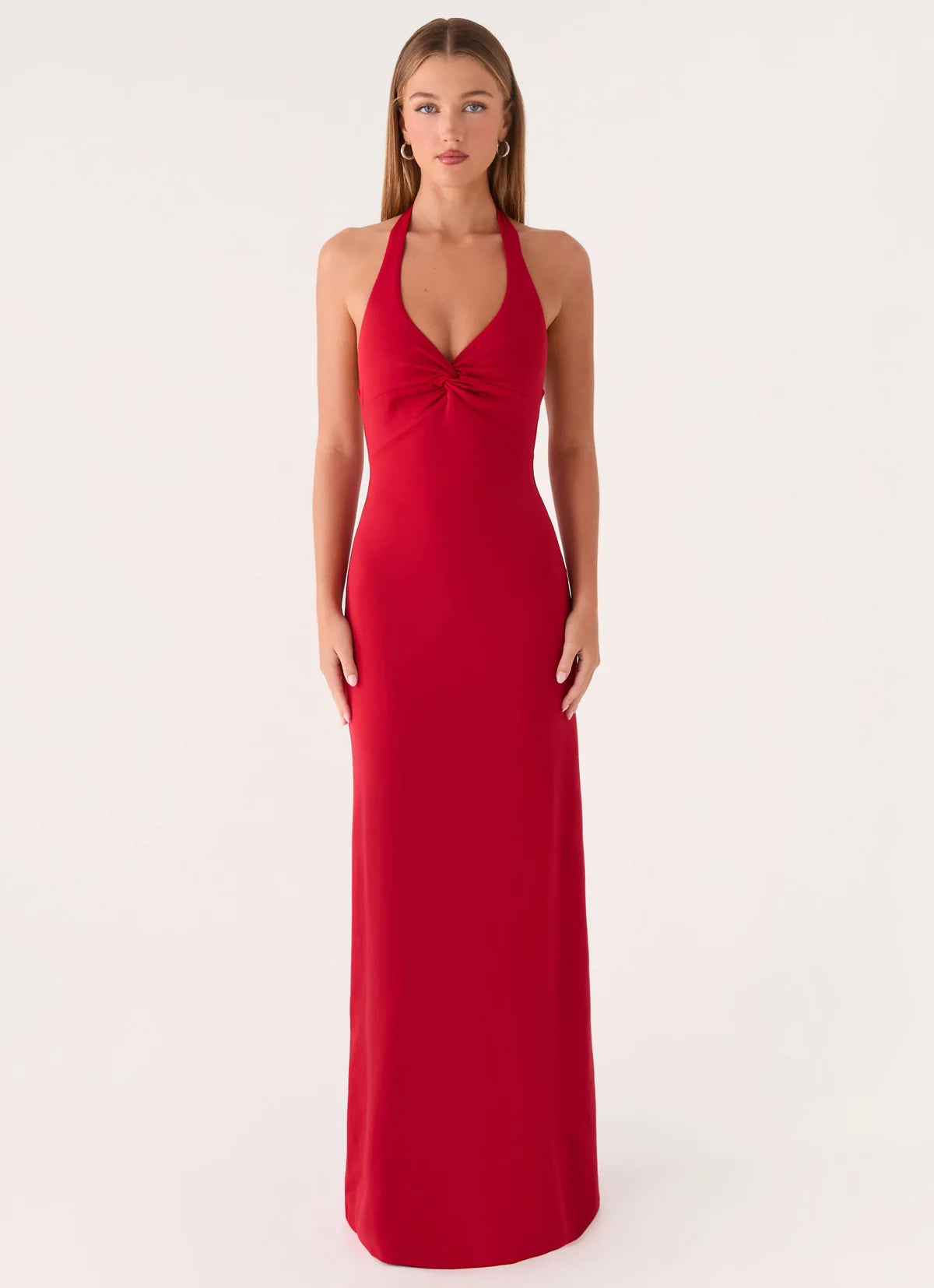 Loverboy Maxi Dress in Deep Red