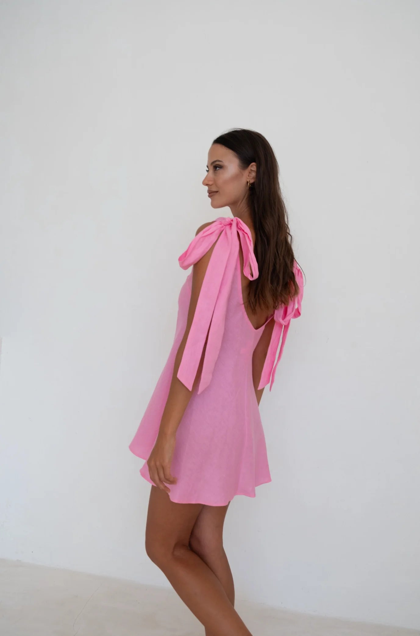 Mini Wilmer in Barbie Pink Linen