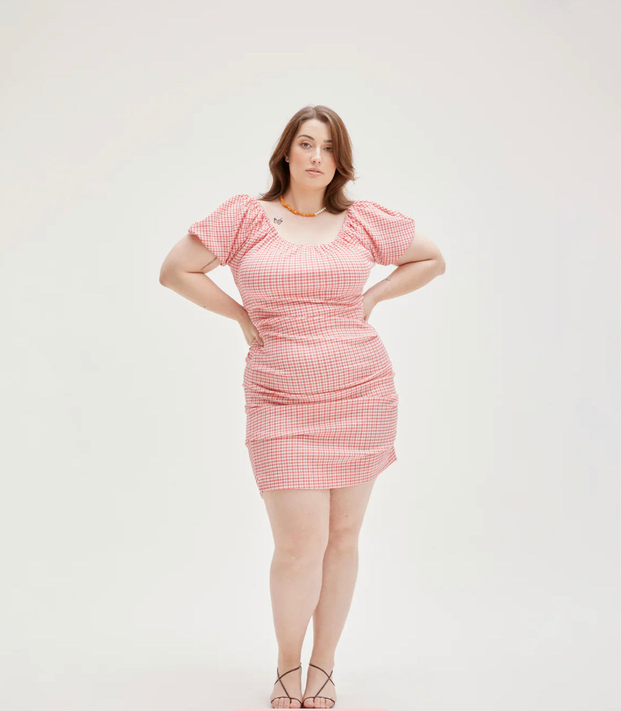 Delphi Dress in Strawberry