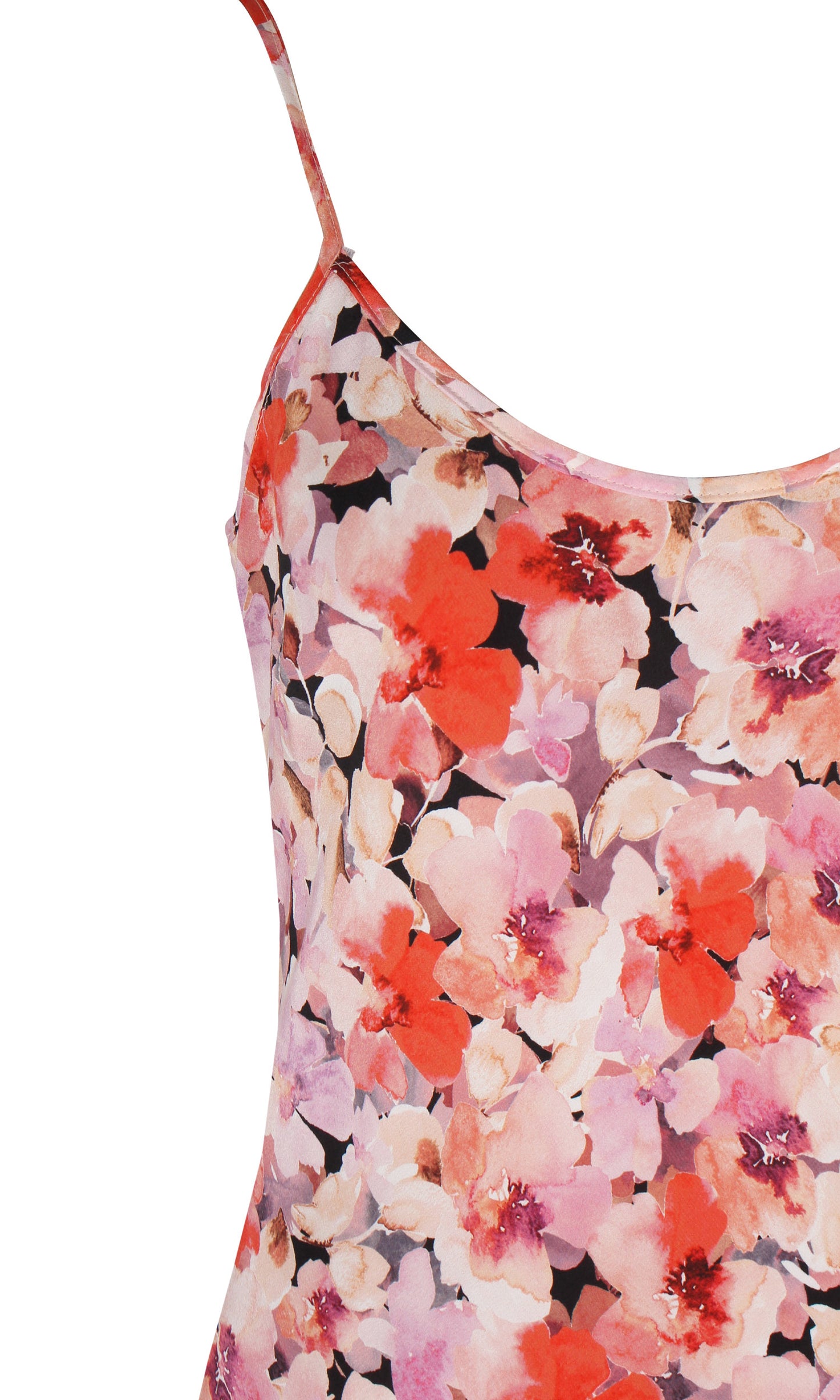 Aimee Silk Slip in Pansy