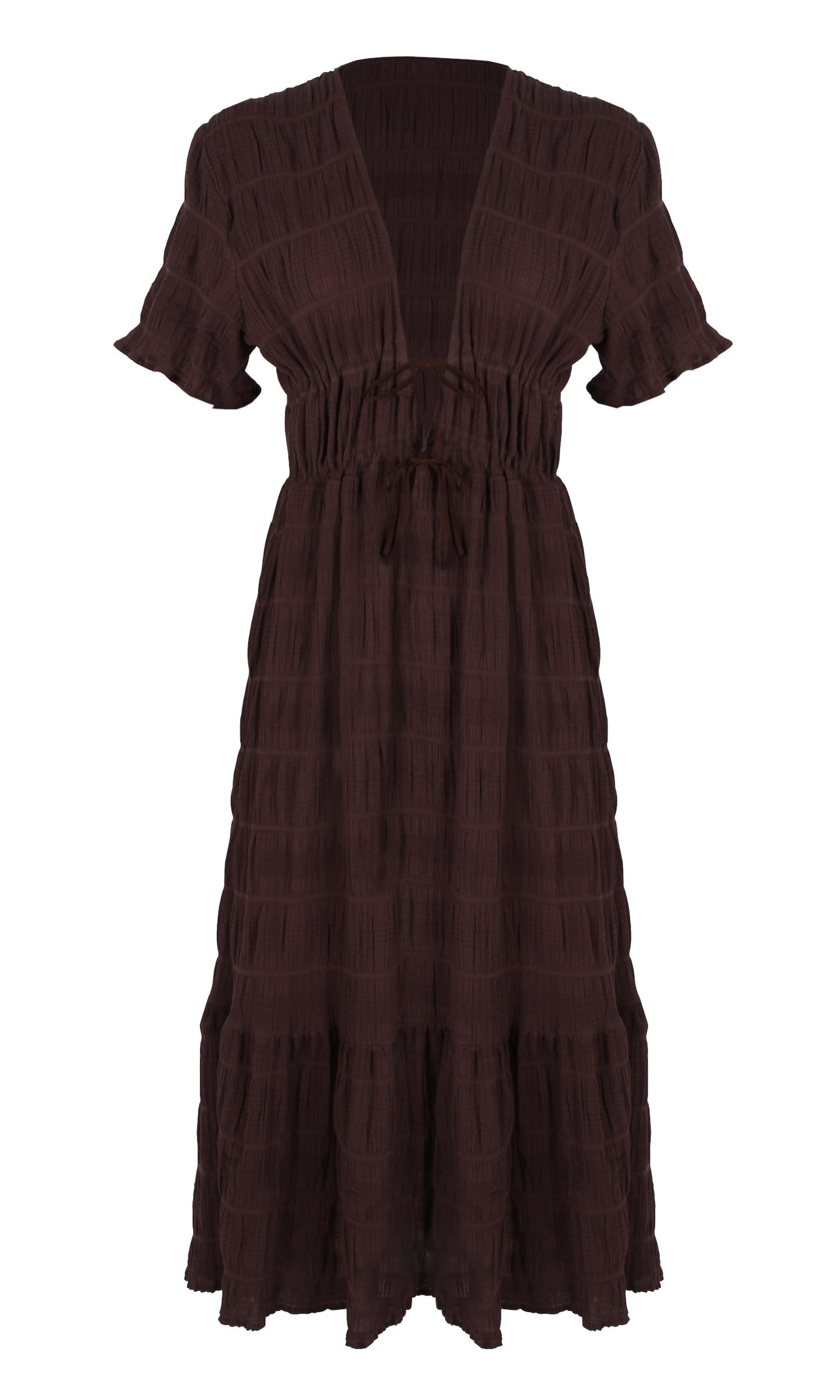 Mirella V Neck Dress in Java