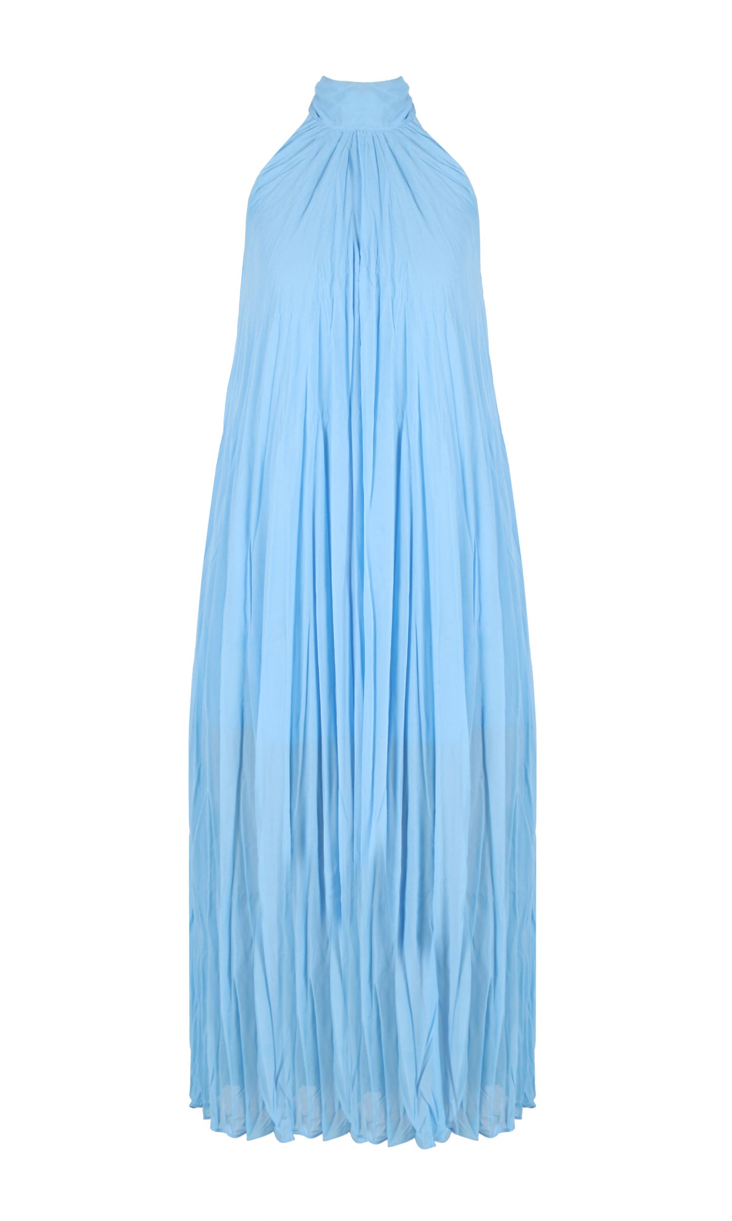 Cascade Crush Gown in Sky Blue