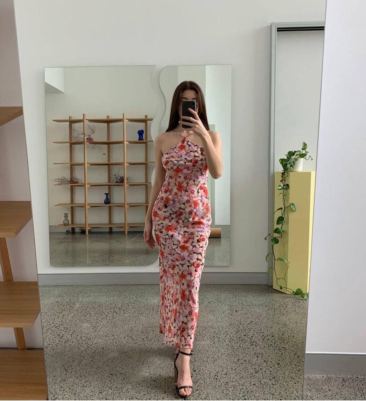 Dime Silk Slip in Aimee Floral