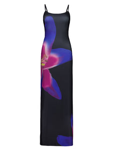 Midnight Lily Floral Slip Dress (6) - With Harper Lu