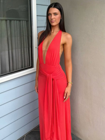 Jasmine Maxi Dress in Grenadine