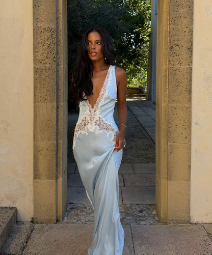 Celestia Maxi Dress in Ciel