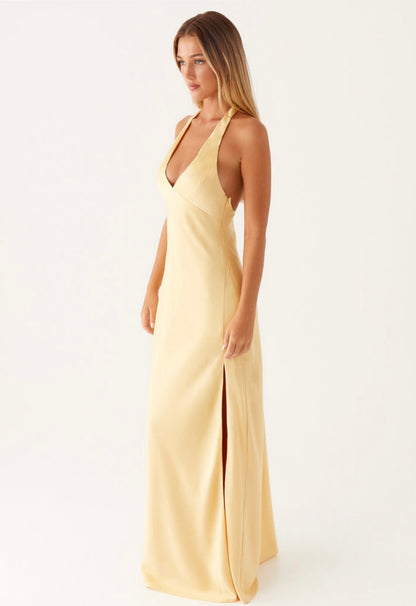 Angie Maxi Dress in Yellow