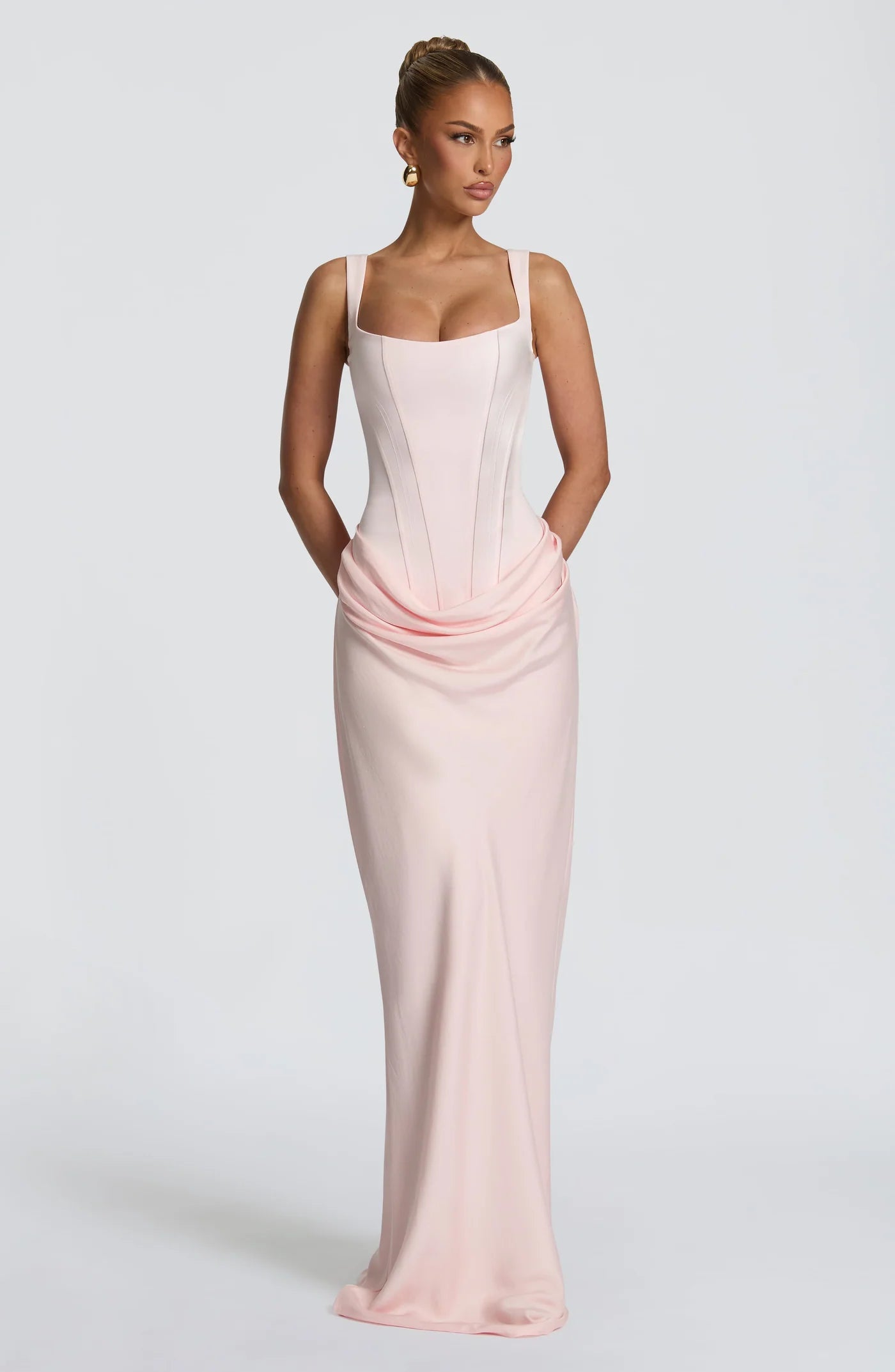 Cornelia Maxi Dress in Blush