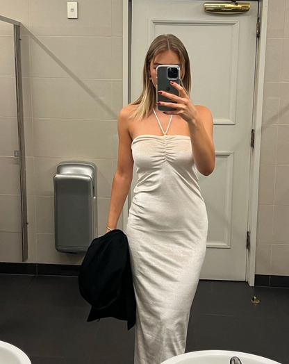 Lulu Gown in Light Champagne
