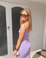 Load image into Gallery viewer, Meadow Midi Dress in Lilac - By Nicola
