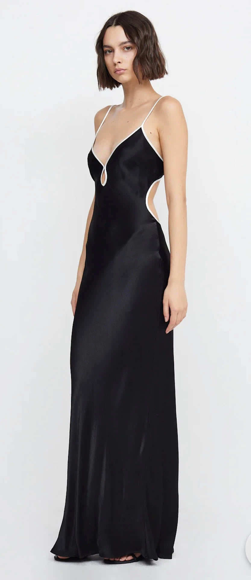 Cedar City Maxi Dress in Black/Ivory