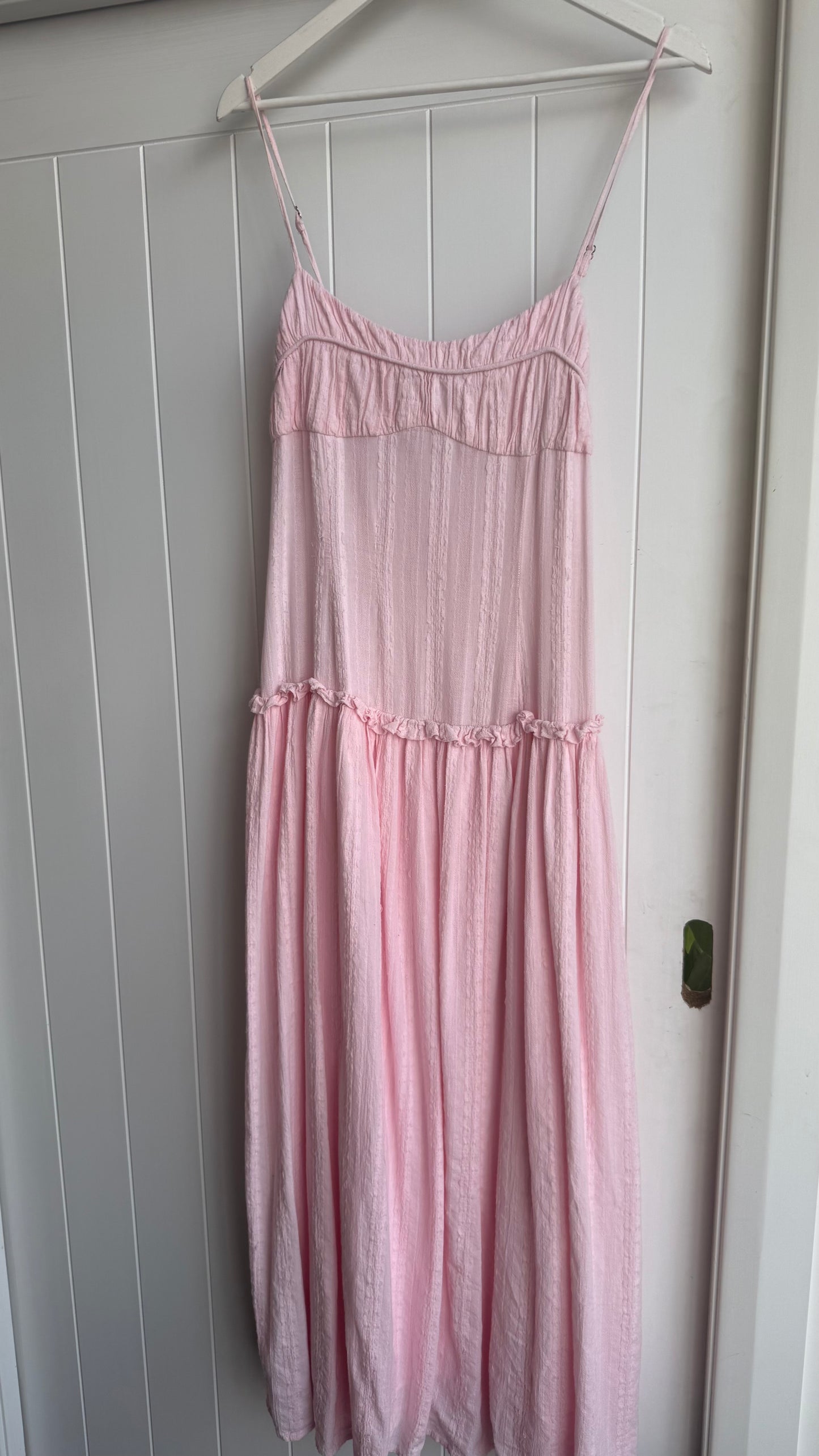 Jacinda Drop Waist Maxi in Pink - FOR SALE