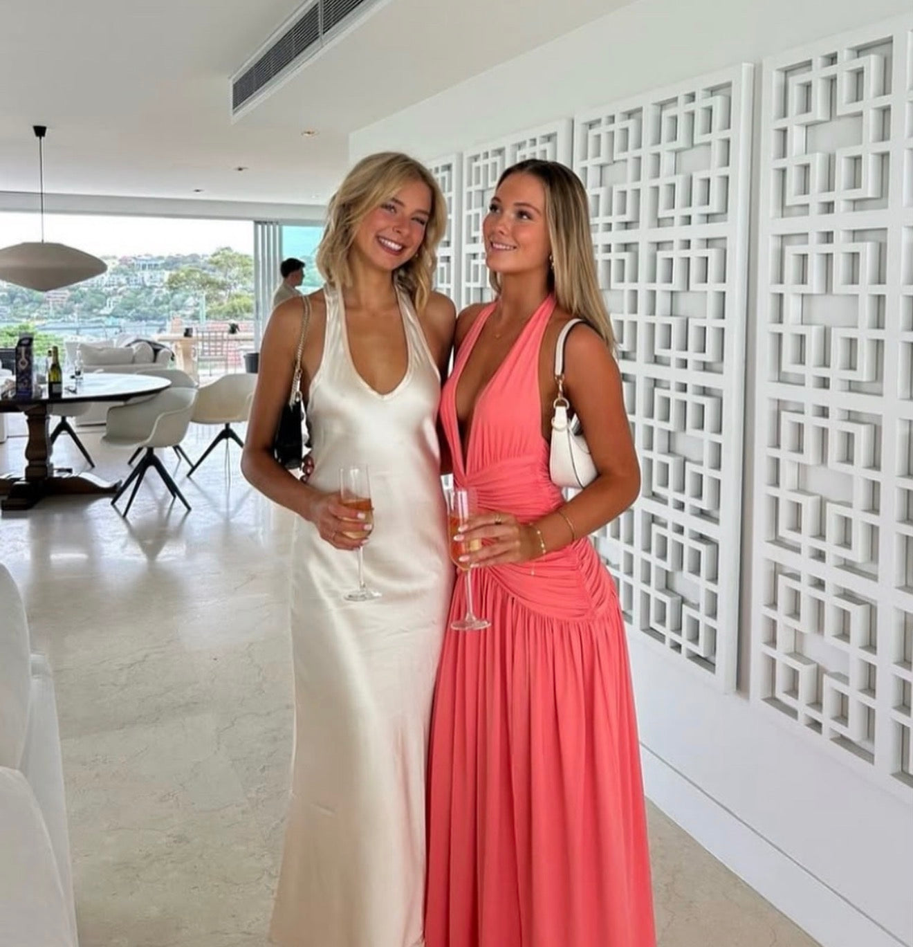 Melania Maxi in Coral Pink