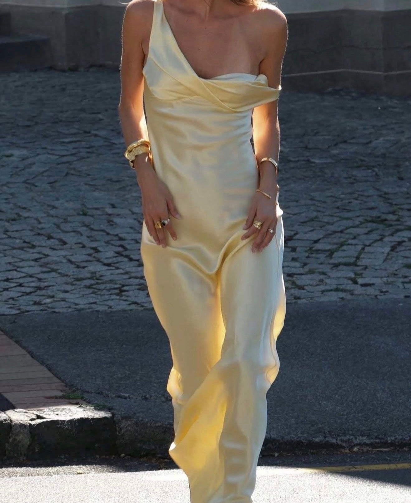 Monika Gown in Lemon