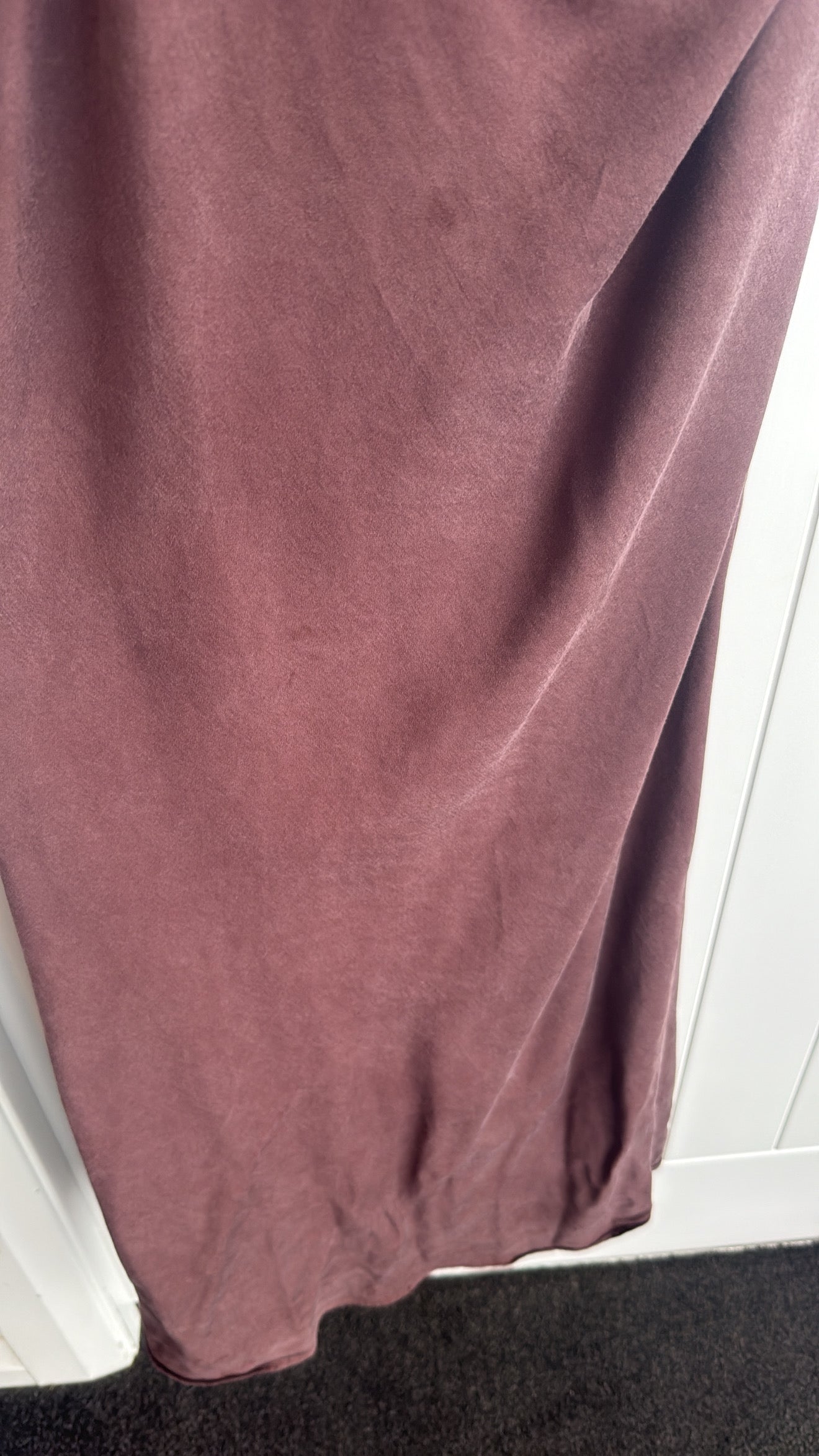 Cornelia Maxi Dress in Plum Brown (8) - FOR SALE
