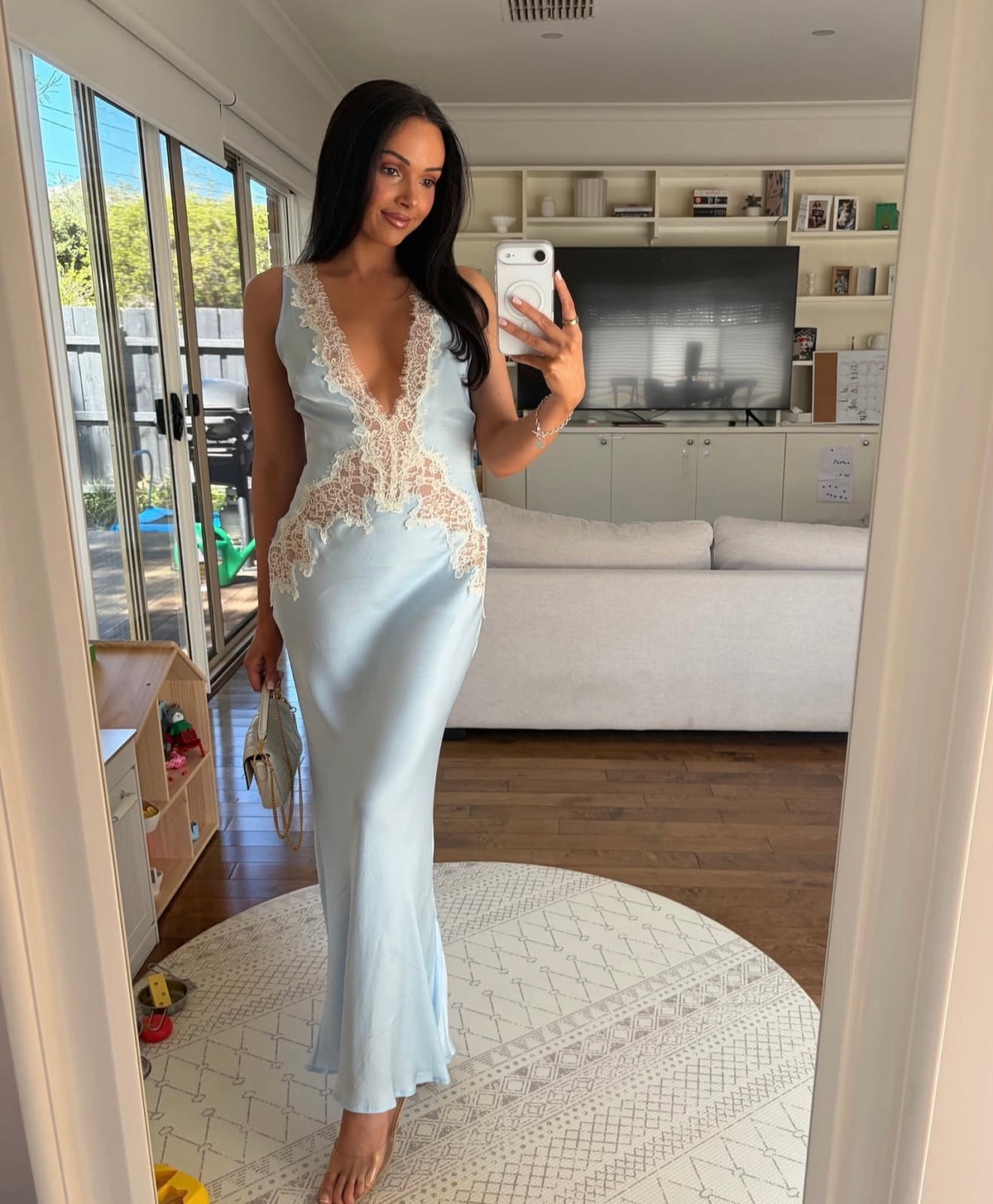 Celestia Maxi Dress in Ciel