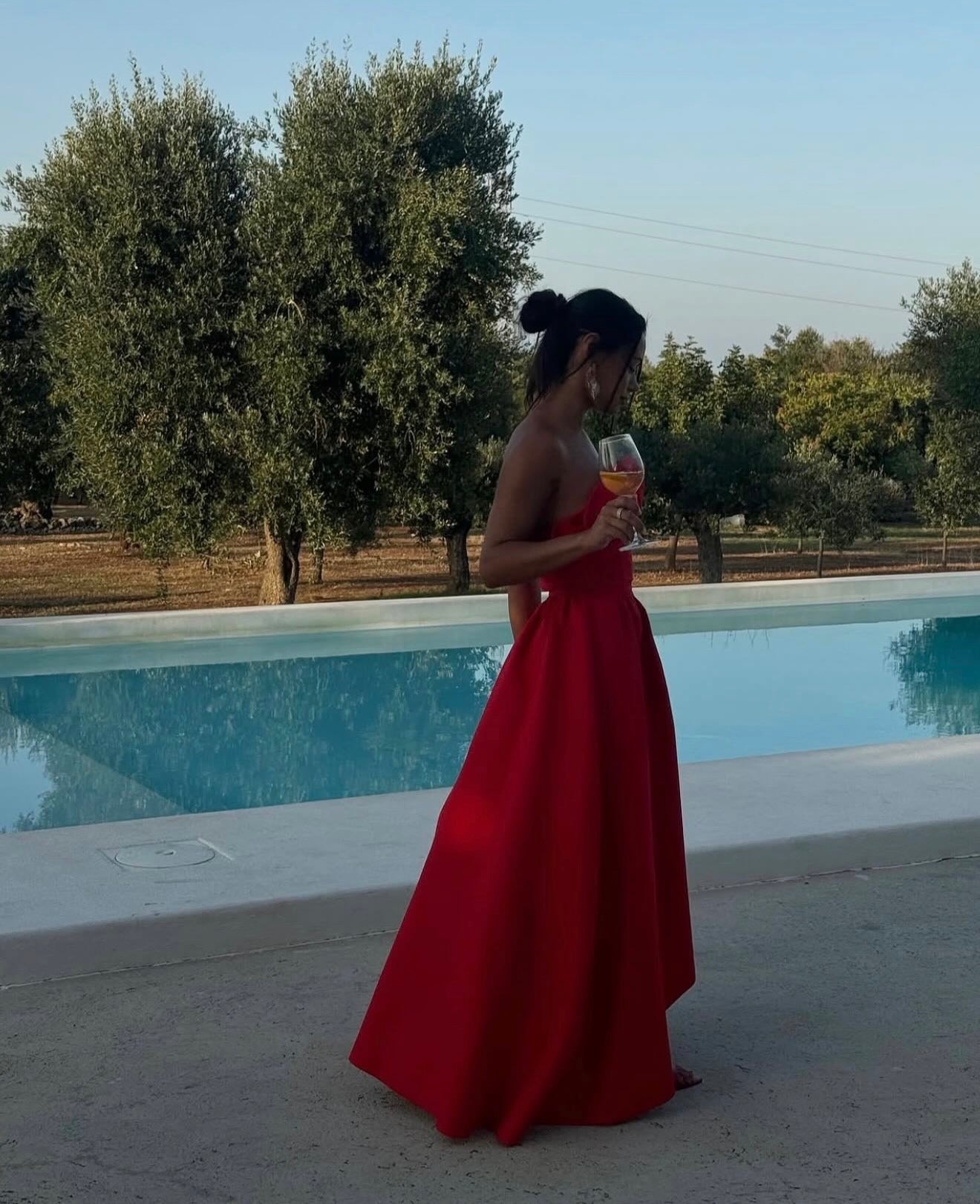 Laurel Sleeveless Maxi Dress In Red