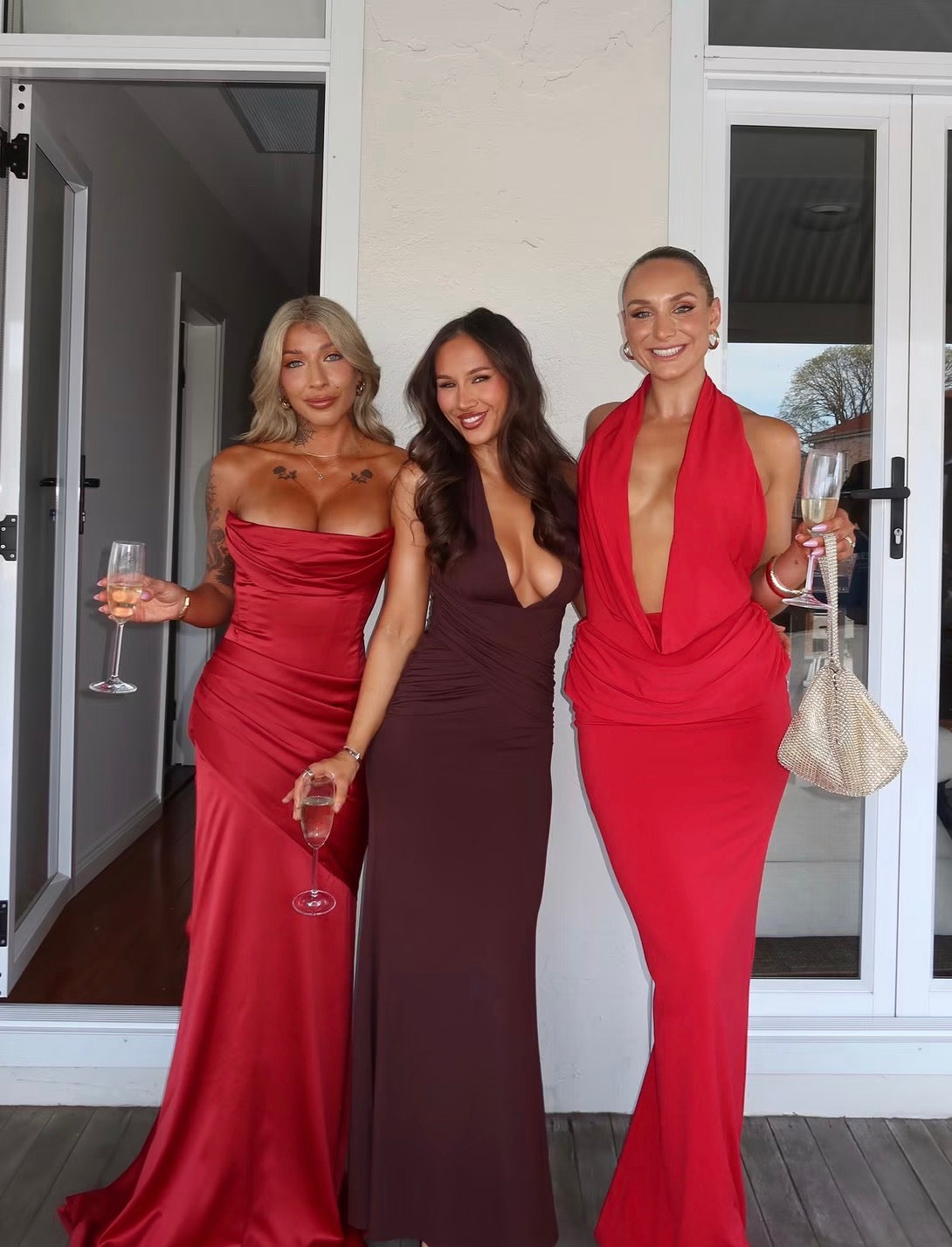 Veloura Maxi Dress in Chocolate