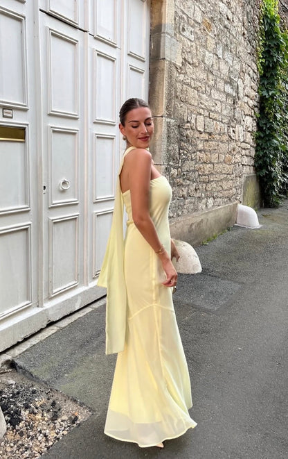 Under The Pagoda Maxi Dress in Yellow