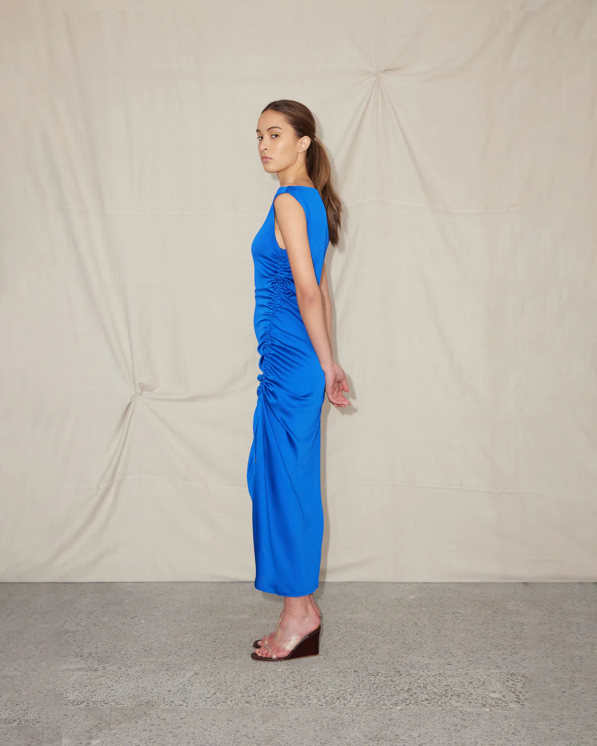 Ercolini Maxi Dress in Blue - FOR SALE