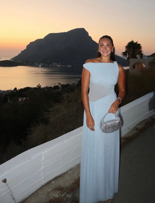 Sisal Mesh Dress in Dove