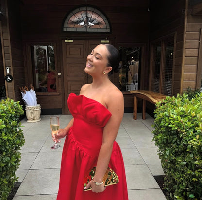 Laurel Sleeveless Maxi Dress In Red