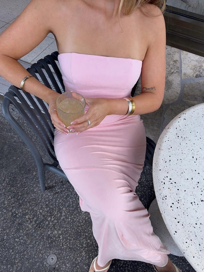 Albert Maxi Dress in Pink
