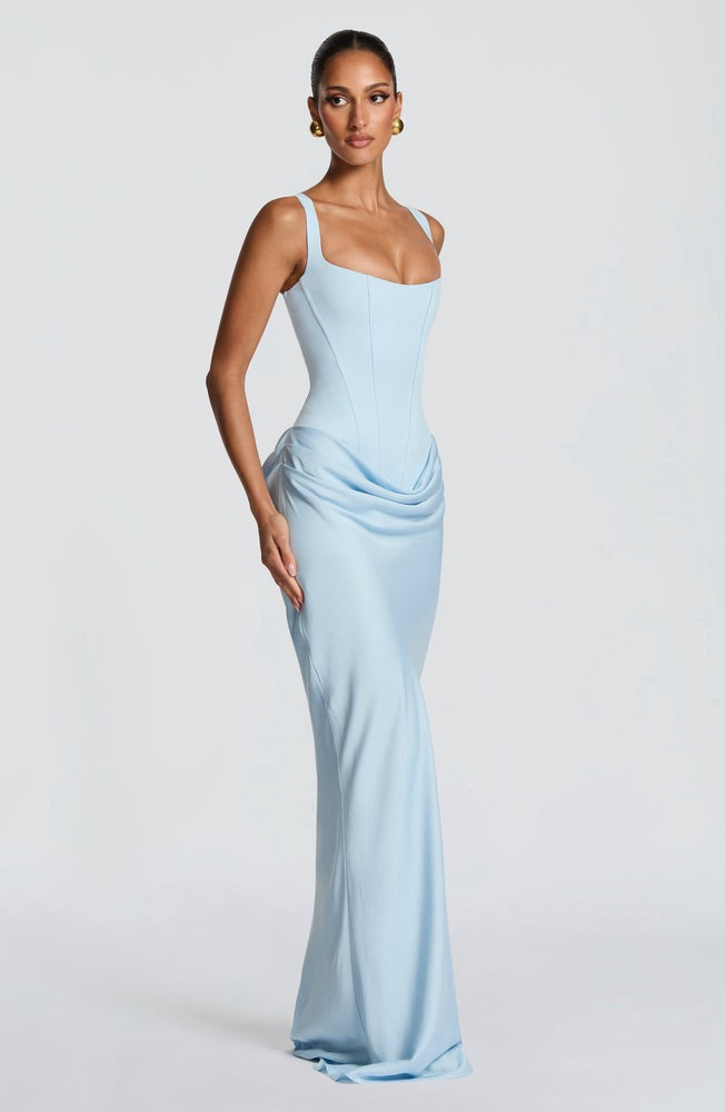Cornelia Maxi Dress in Baby Blue