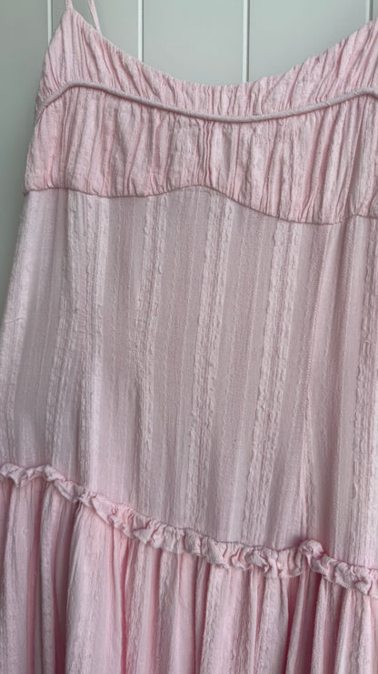 Jacinda Drop Waist Maxi in Pink - FOR SALE