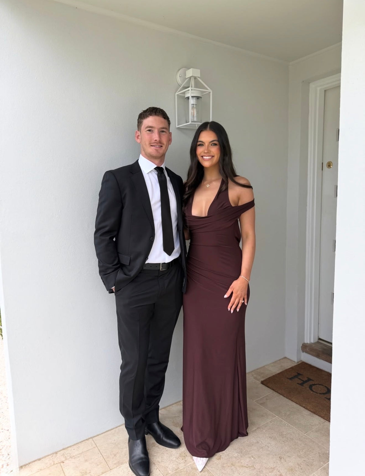 Mariela Gown in Espresso