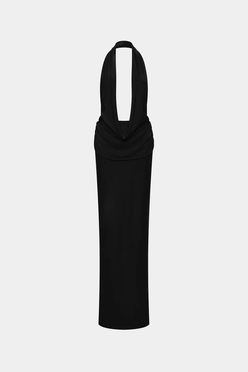 Vanessa Jersey Dress in Black