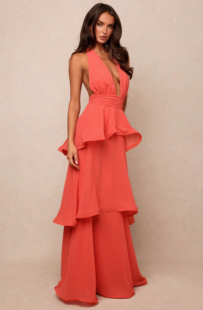 Fairytale Crush Maxi in Coral