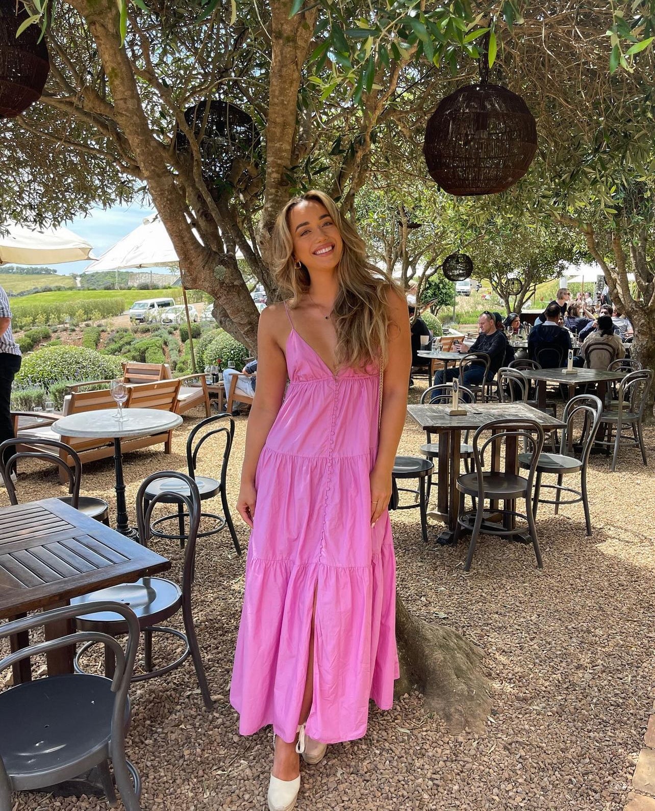 Tiered Cotton Maxi Dress