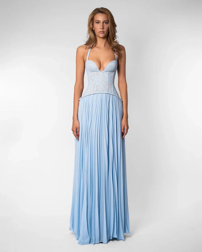 Gaia Dress in Blue
