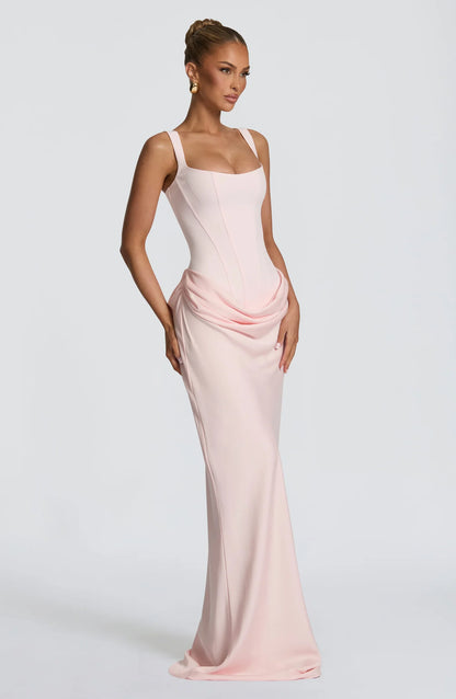 Cornelia Maxi Dress in Blush