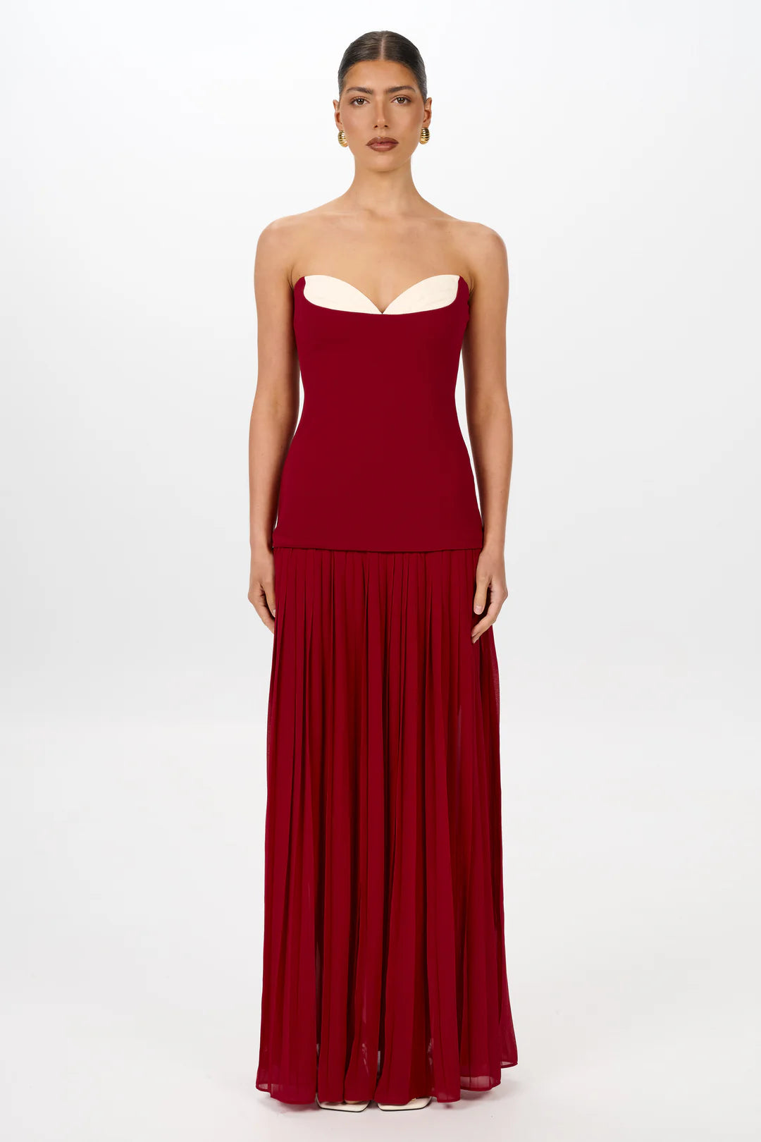 Nicolette Maxi Dress in Raspberry