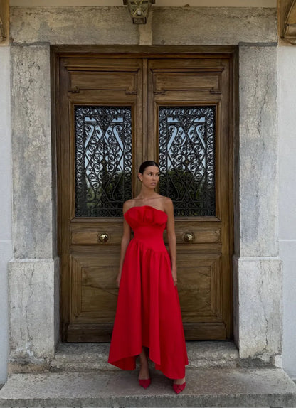 Laurel Sleeveless Maxi Dress In Red