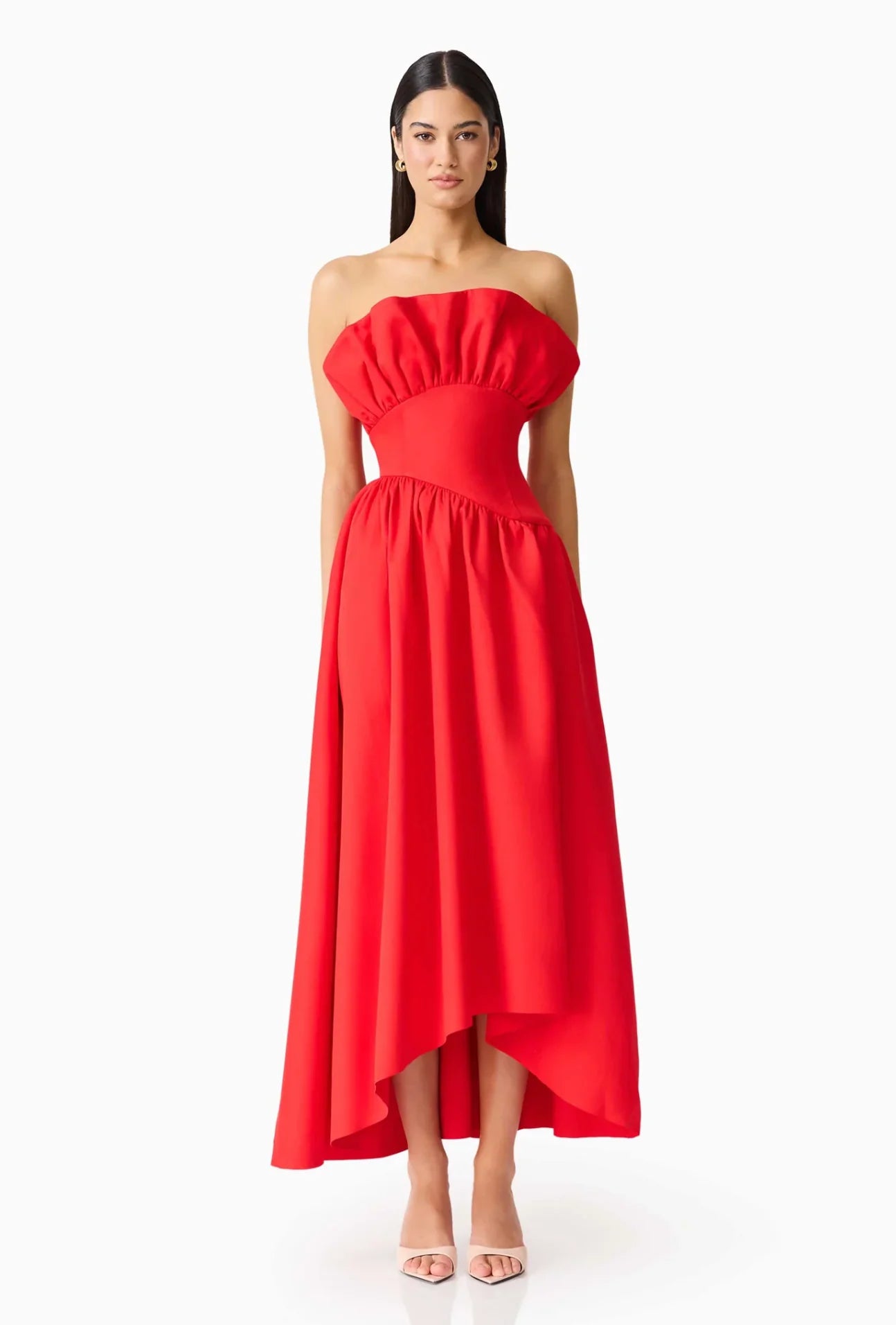Laurel Sleeveless Maxi Dress In Red