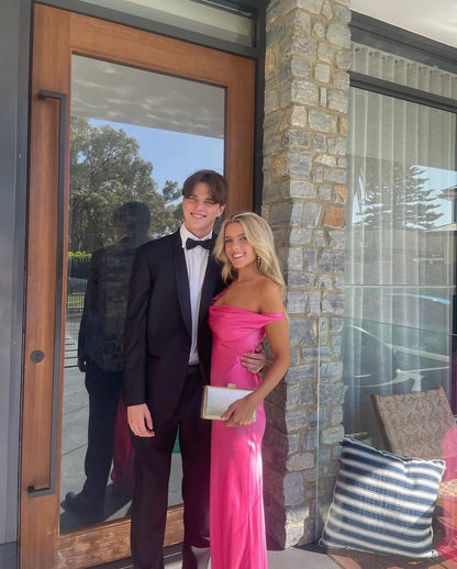 Monika Gown in Neon Pink
