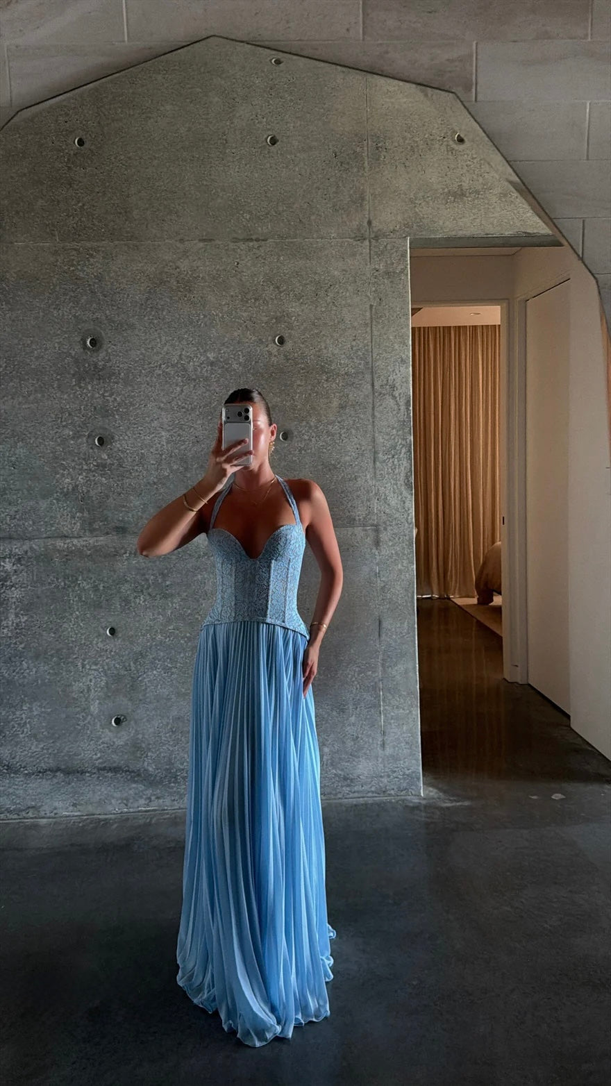 Gaia Dress in Blue