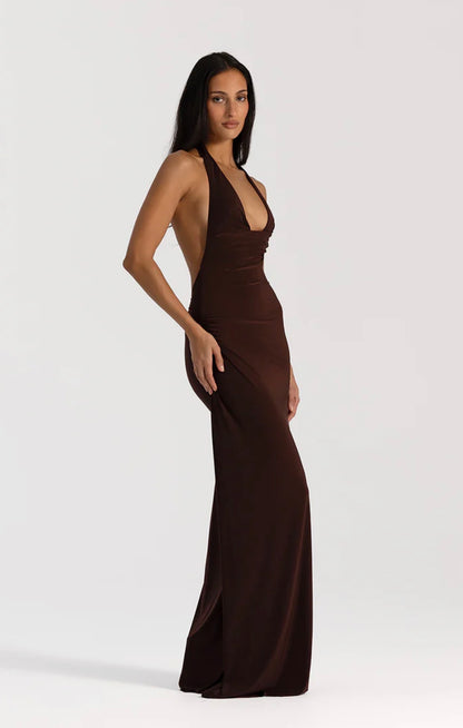 Mariela Gown in Espresso